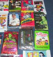 VINTAGE LOT ASSORTED NON SPORTS CARDS (29) PACKS (300) CARDS ALL 