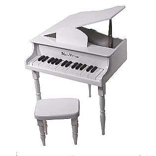 Kids White Baby Grand Piano  Music Village Toys & Games Musical 