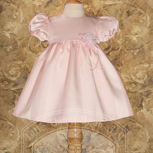 Little Things Mean A Lot Baby Girls Cute Pink Satin Easter Baptism 