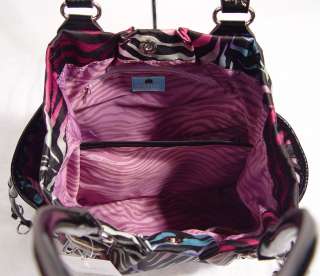   Van Zeeland Ombre Zebra Glam Rock Shopper Tote Handbag Bag  