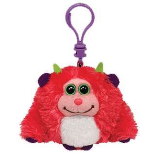 TY TY Monstaz   TRIXIE the Pink & Green Monster (Plastic Key Clip   3 