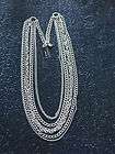 Banana Republic Multi Chain Silver Necklace NWT 18 claw clasp