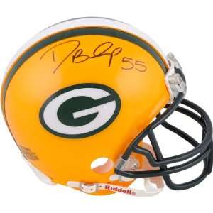   Bay Packers Desmond Bishop Autographed Mini Helmet