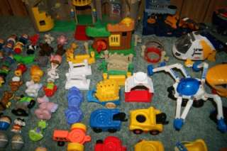 HUGE* Fisher Price Little People Lot 100+ Pieces Newer and Vintage 