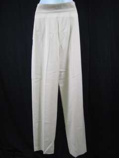 MONTANA Beige Cotton Straight Pants Slacks SZ 8  