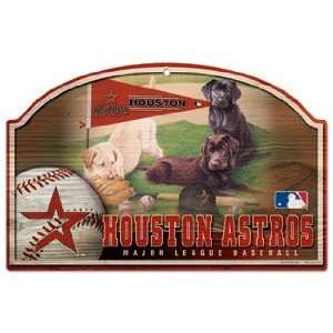 MLB Houston Astros Sign   Wood Style 