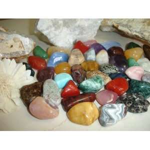  Wholesale 1lb Bulk Mix Tumbled Stones Crystal Healing 