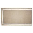 HOME FASHIONS Double Border Jute Runner 22x60 Area Rug   Natural 