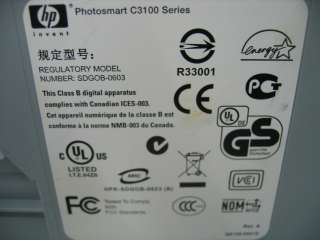 HP Q8150 Photosmart C3150 All In One Inkjet Printer MFP  