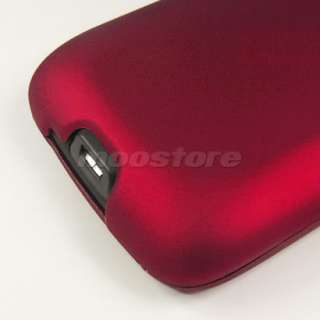 HARD RUBBER CASE COVER POUCH HTC G7 DESIRE BRAVO RED  