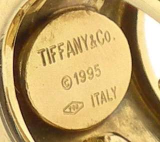 TIFFANY & CO. ATLAS 18K GOLD DIAMONDS HUGGIE EARRINGS  