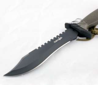 NEW HUNTING Bowie Fixed Blade SURVIVAL KNIFE w/ SHEATH  