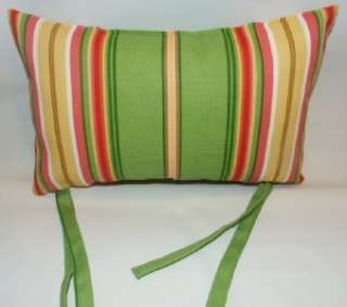 Beach Chair Chaise Lounge Stripe Pattern Head Pillow  