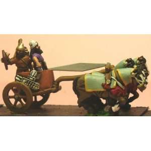  15mm Middle Assyrian General in 4 horse chariot with 