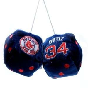  Boston Red Sox David Ortiz #34 3 Fuzzy Dice Sports 