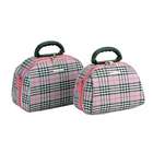 Fox Luggage Pink Cross Make up Case Set by Fox Luggage