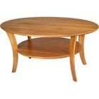 Manchester Wood Contemporary Ash Oval Coffee Table   Golden Oak   19H 
