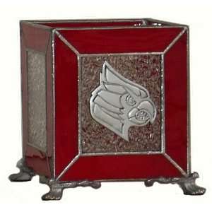   Louisville Cardinals Leaded Stained Glass Tea Light 