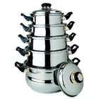 DDI 10 Piece Cooking Pot Set With Stainless Steel Lids(Pack of 4)