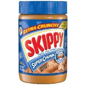 Skippy Super Chunk Peanut Butter 16.3 oz (Pack of 12)  