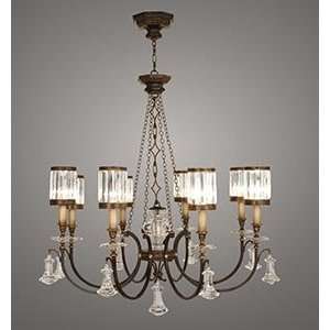   Eaton Place Eight Light Chandelier in Rustic Iron