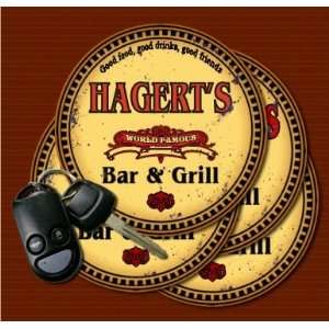  HAGERTS Family Name Bar & Grill Coasters Kitchen 