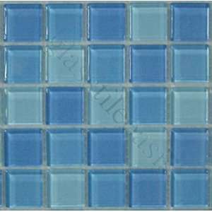 Bonny Blue 7/8 x 7/8 Blue Horizon Glass Blends Glossy Glas   17510