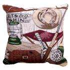 Simply Home Lets Go Fishing Decorative Accent Throw Pillow 17 x 17