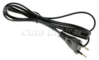 EU 2 Prong Laptop Adapter Power Cord Cable Lead 2 Pin  