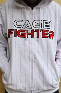NWT CAGE FIGHTER MMA AUTHENTIC HOODIE BLACK UFC BOXING  