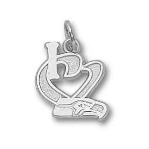   Sterling Silver I Heart Logo 1/2 Pendant
