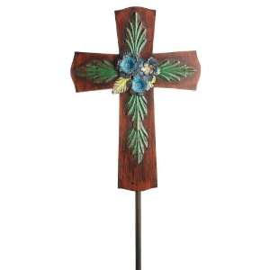  Distressed Rust Cross Garden Stake Case Pack 2   912270 