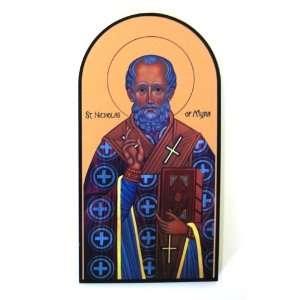  St. Nicholas Plaque with Stand   4 x 6