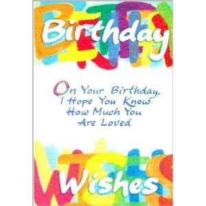  Birthday Greeting Card Know How Much You Are Loved Health 
