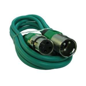  3ft Male to Female Microphone Cable Green Electronics