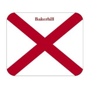    US State Flag   Bakerhill, Alabama (AL) Mouse Pad 