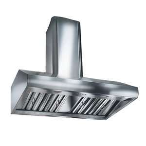   High Stand Alone Wall Mount Hood   Stainless Steel Finish Kitchen