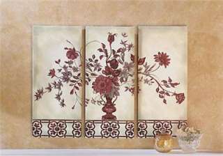 PC Canvas Floral Wall Hanging New  