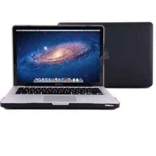 Black Rubberized see through Macbook Pro Case (for 13 inches) Perfect 