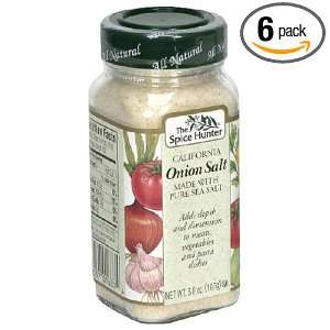 The Spice Hunter Sea Salt, Onion, 3.8 Ounce Jars (Pack of 6)