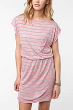 BDG Knit Neon Stripe Tee Dress