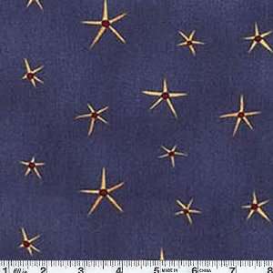  45 Wide Angels Watching Over Me Stars Blue Fabric By The 