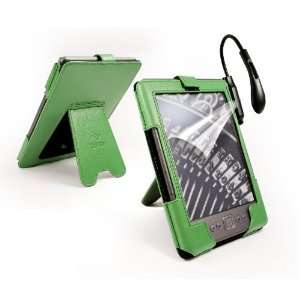   LED Spark Light for  Kindle 4 (Free Screen Protector)   Green