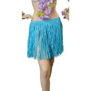   For Fun Turquoise Blue Raffia Hula Short Grass Skirt Toys & Games