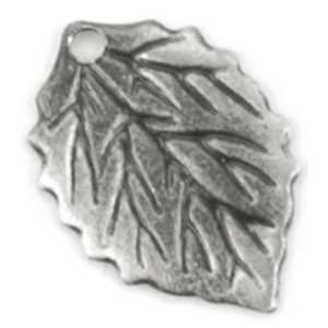    Metal Leaf Charms Charm Small Leaf 2 B Silver