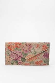 UrbanOutfitters  Kimchi Blue Floral Flapover Clutch