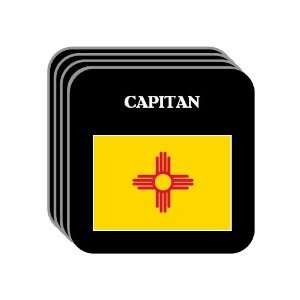  US State Flag   CAPITAN, New Mexico (NM) Set of 4 Mini 