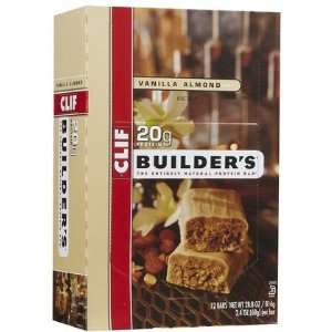  Clif Bar Builders Protein Bars    Vanilla Almond    12 ct 
