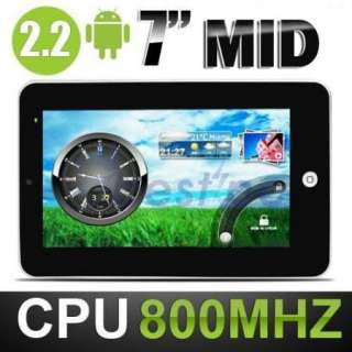   PC 4GB Touch Screen Pad MID Google Android 2.2 Camera Wifi 3G  