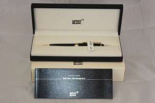 New Montblanc Meisterstuck Black Ballpoint Pen 164 BP MST Black 10883 